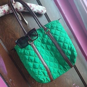 A Green Hand Bag.